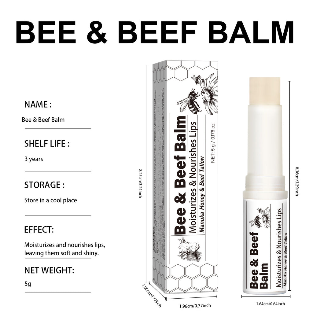 Beef Fat Lip Balm Organic Grass-fed Butter